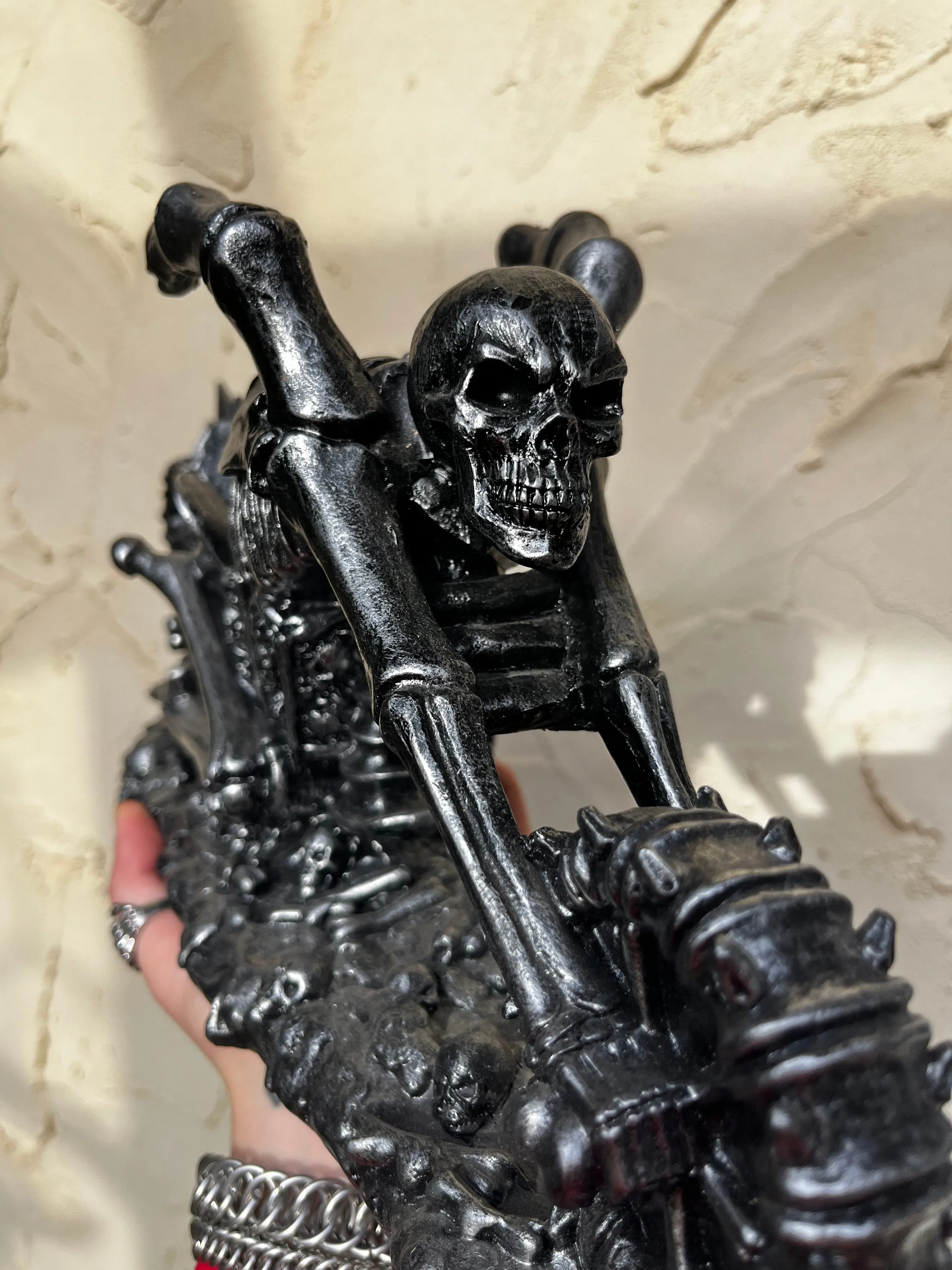 Skeleton Motorbike Jewelry Holder