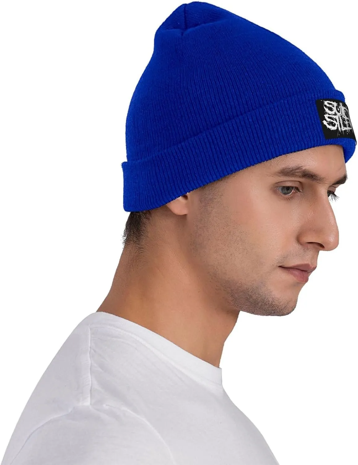 Suicide Music Silence Knit Cuffed Beanie Hat Warm Beanies Soft Slouchy Winter Hats Men's Women's Daily Caps Black