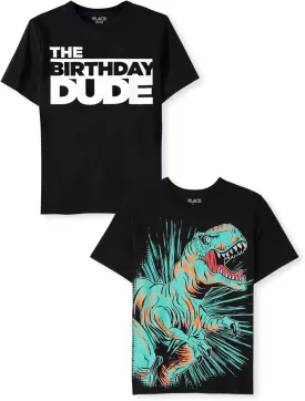 The Children's Place Boys' Assorted Everyday Short Sleeve Graphic T-Shirts, Multipack