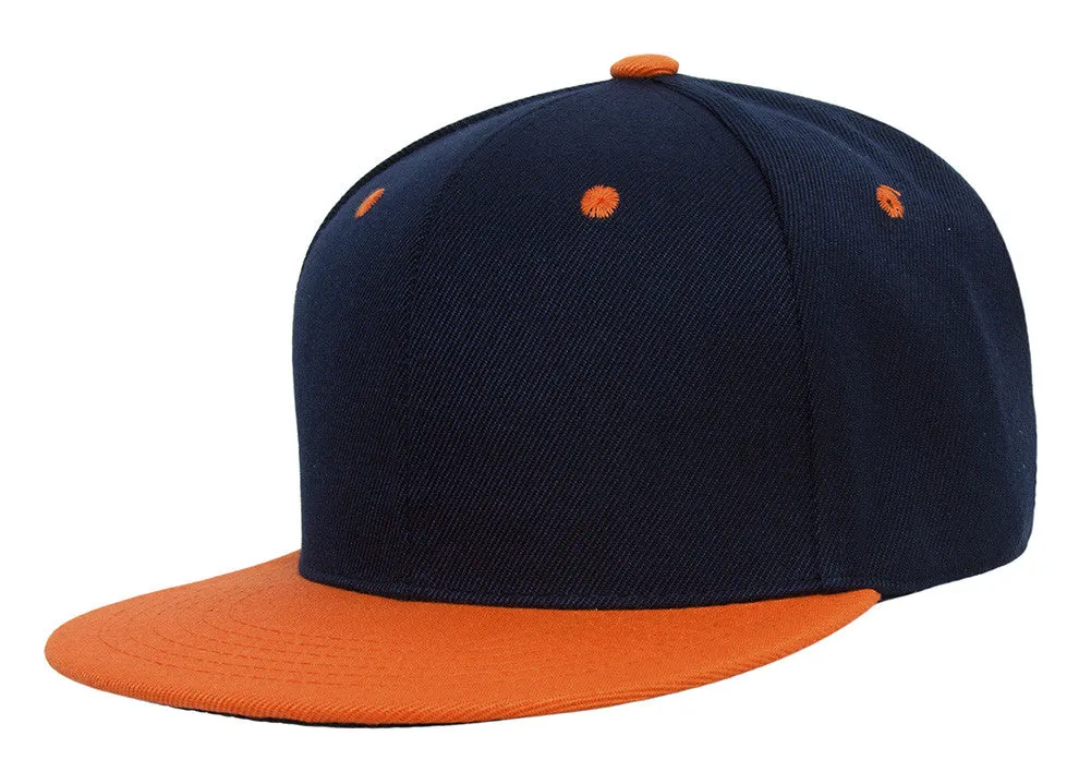 TopHeadwear Polyester Two-Tone Flat Bill Snapback