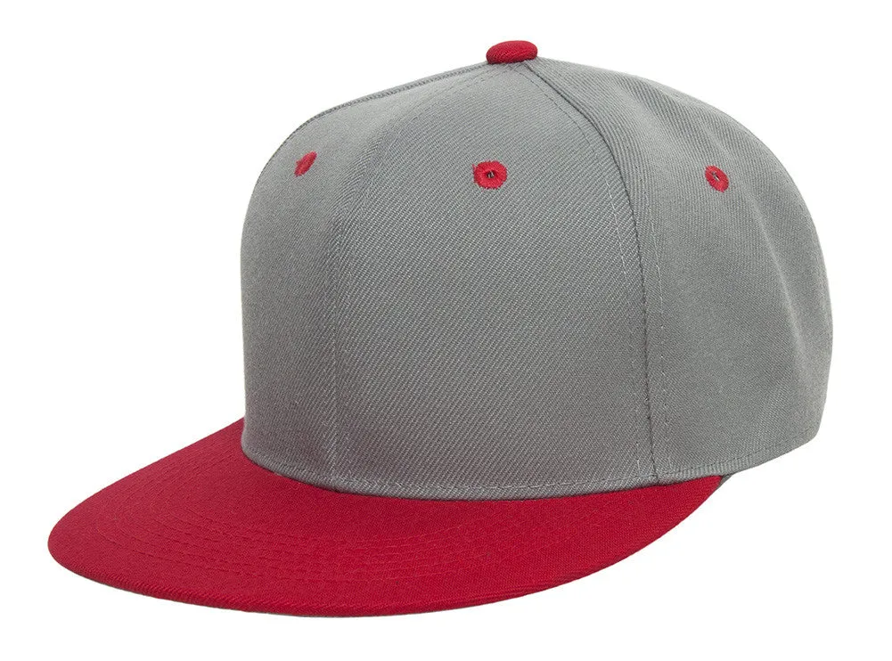 TopHeadwear Polyester Two-Tone Flat Bill Snapback
