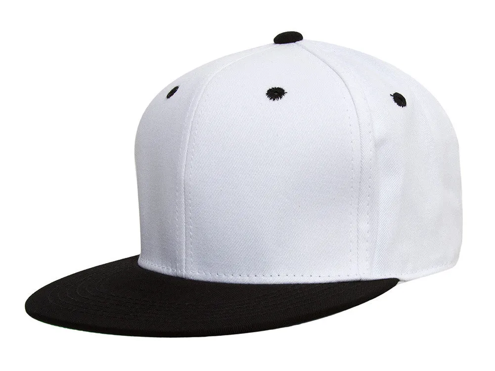TopHeadwear Polyester Two-Tone Flat Bill Snapback