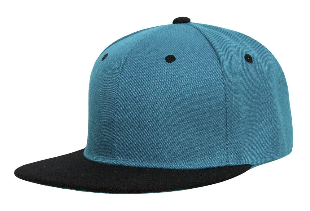 TopHeadwear Polyester Two-Tone Flat Bill Snapback