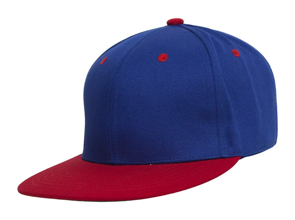 TopHeadwear Polyester Two-Tone Flat Bill Snapback