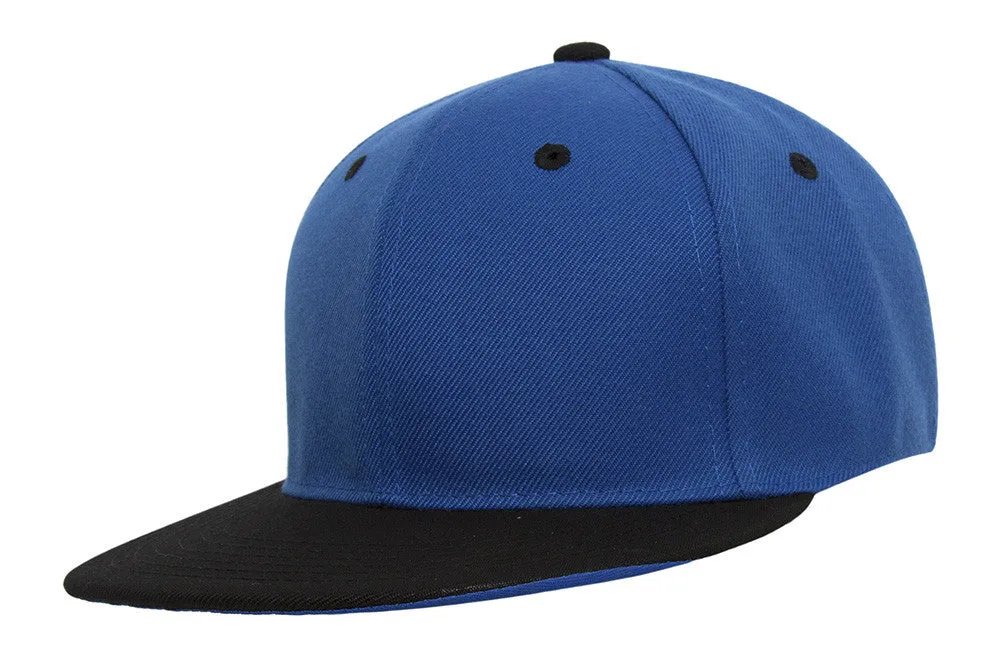 TopHeadwear Polyester Two-Tone Flat Bill Snapback
