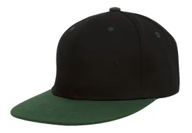 TopHeadwear Polyester Two-Tone Flat Bill Snapback