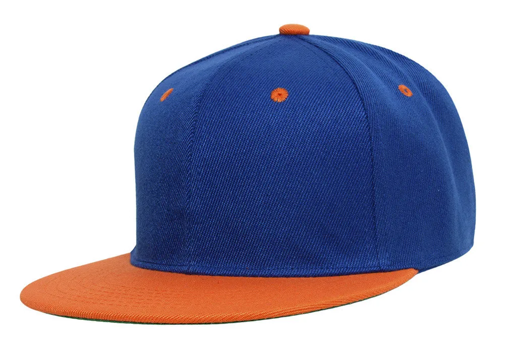 TopHeadwear Polyester Two-Tone Flat Bill Snapback