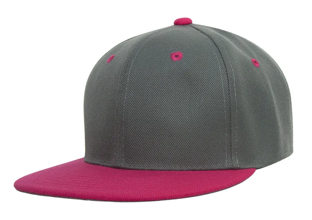 TopHeadwear Polyester Two-Tone Flat Bill Snapback