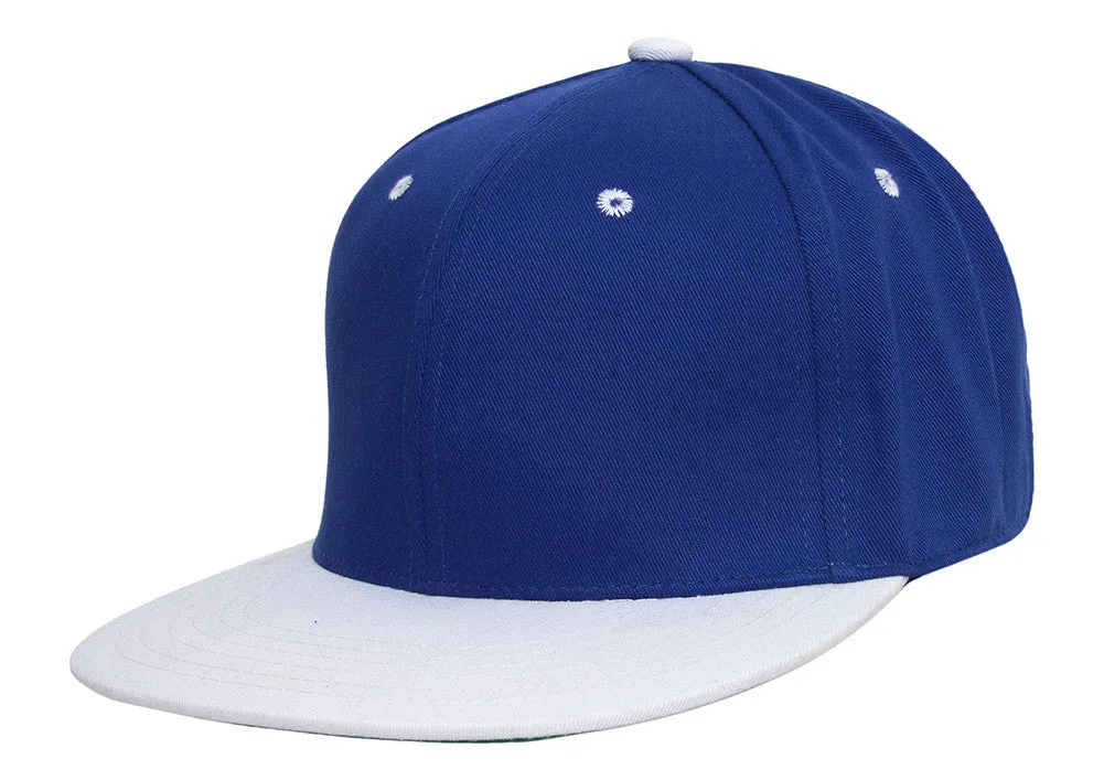 TopHeadwear Polyester Two-Tone Flat Bill Snapback