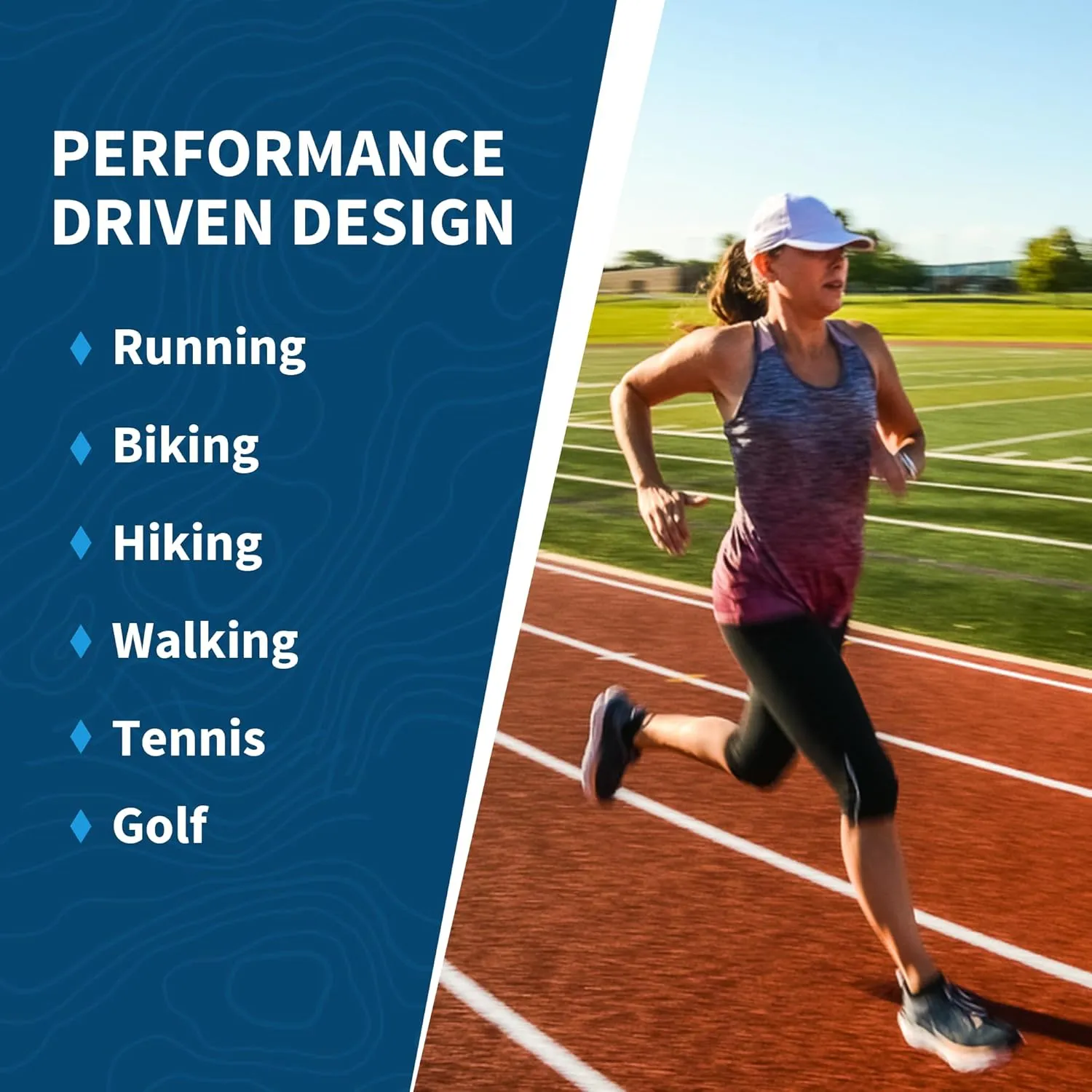 TrailHeads UV Protection Running Hats for Women, 50  UPF - Summer Hats for Women Baseball Cap - Tennis, Golf, Gym, Workout