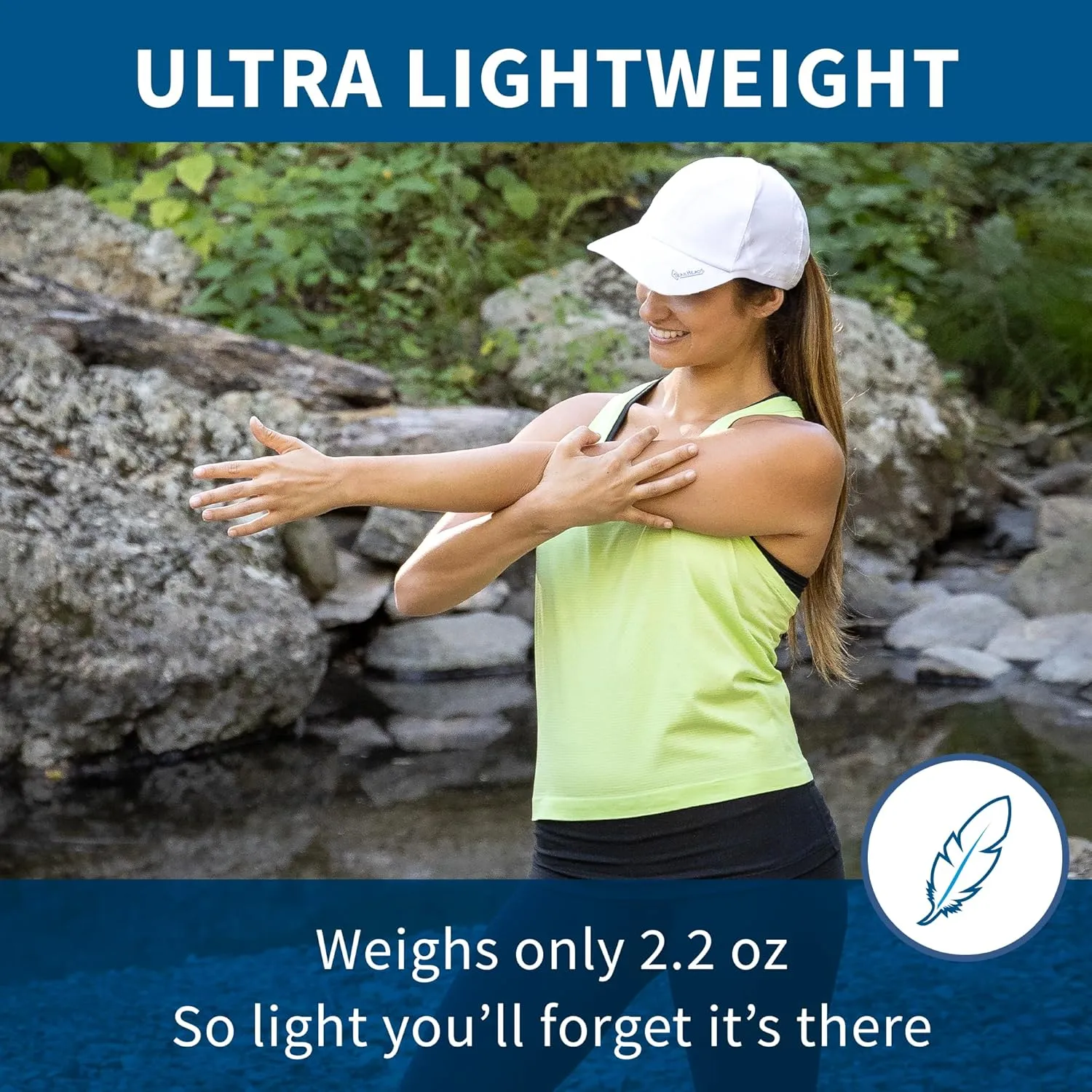 TrailHeads UV Protection Running Hats for Women, 50  UPF - Summer Hats for Women Baseball Cap - Tennis, Golf, Gym, Workout