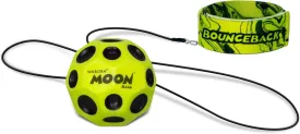 Waboba Bounceback Returning Yellow Moon Ball Hyper Bouncy Balls, All Ages Extreme Bounce and Fun, Super High Bouncing Ball for Active Play and Outdoor Games