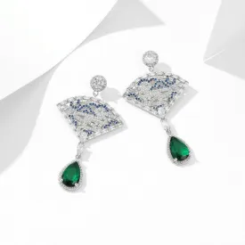 Willma Luxurious Fan-Shaped Earrings