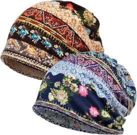 Women's Baggy Casual Chemo Beanie Hats Headwear Caps
