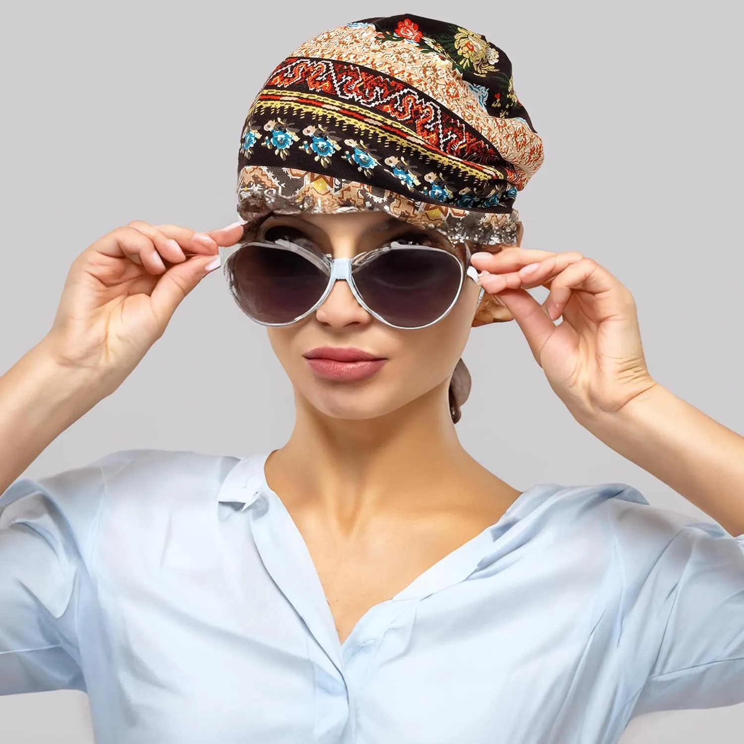 Women's Baggy Casual Chemo Beanie Hats Headwear Caps
