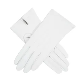 Women's Three-Point Leather Gloves