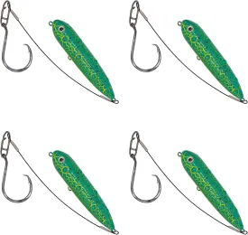 Wondersee Catfish Float Rig Santee Rig Catfish Floats Santee Cooper Catfishing Rig for Bank River Lake with Circle Hooks Catfish Rattling Line Float Catfishing Tackle (Pack of 4)
