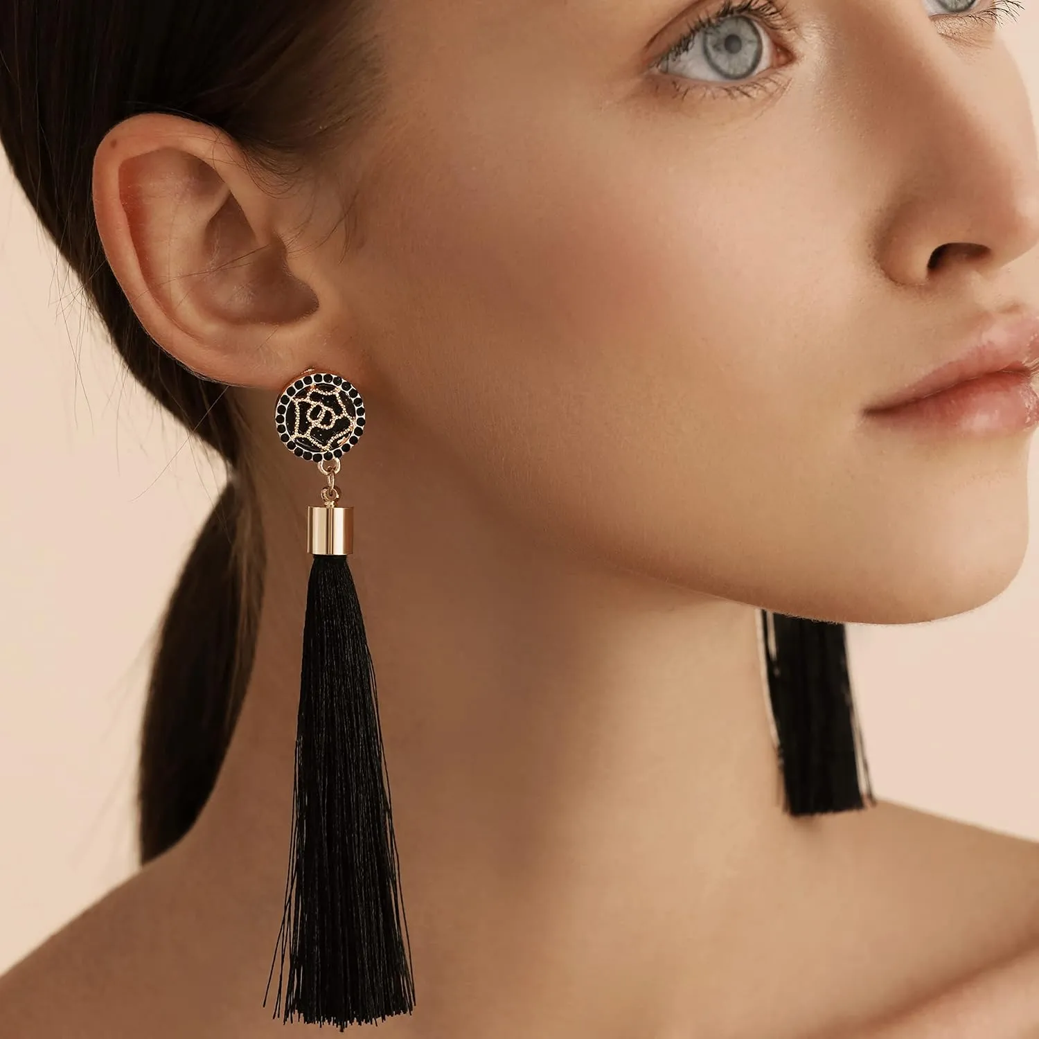 Zealmer Colorful Tassel Earrings For Women Bohemian Long Dangle Drop Statement Earrings Fashion Jewelry For Birthday Christmas Valentines Day Gift